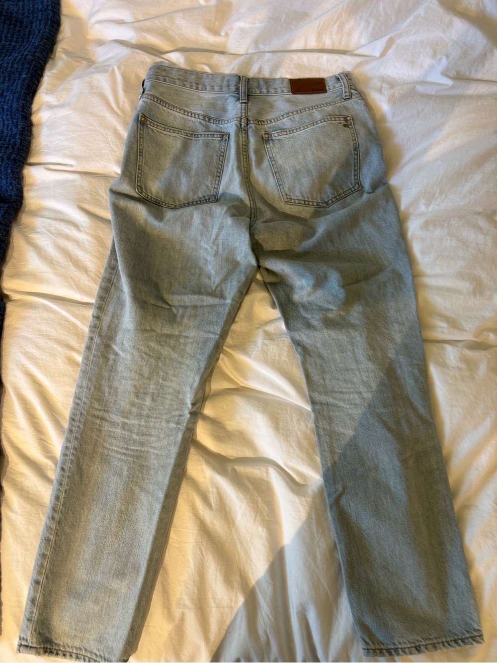 Madewell Pale Blue Straight-Leg Jeans - Picture 3 of 5